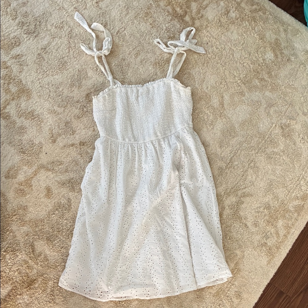 Hollister White Eyelet summer Dress